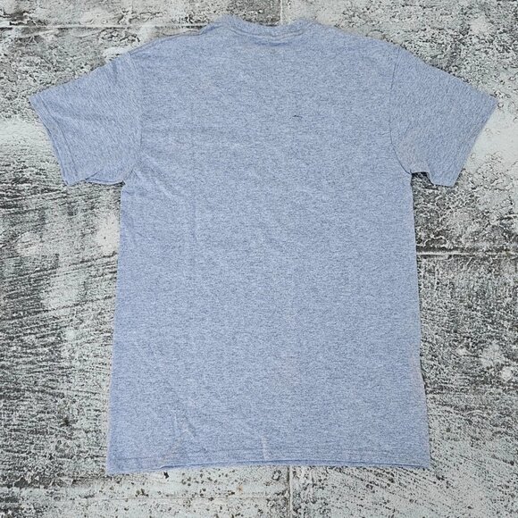 DOM Men Tee Gray Cotton Short Sleeve Crew Neck T Shirt I DONT GIVE A Size S NEW - Picture 8 of 8